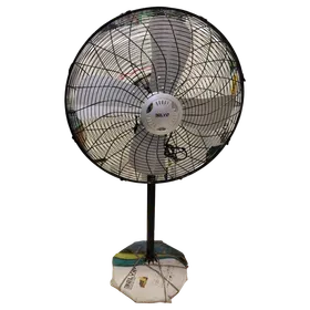 Image of product PEDEATAL FAN DECKRA SILVER24" BLACK SILVER -BELVIN