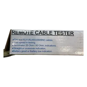 Image of product REMOTE CABLE TESTER RJ11 R145 BNC USB ROHS