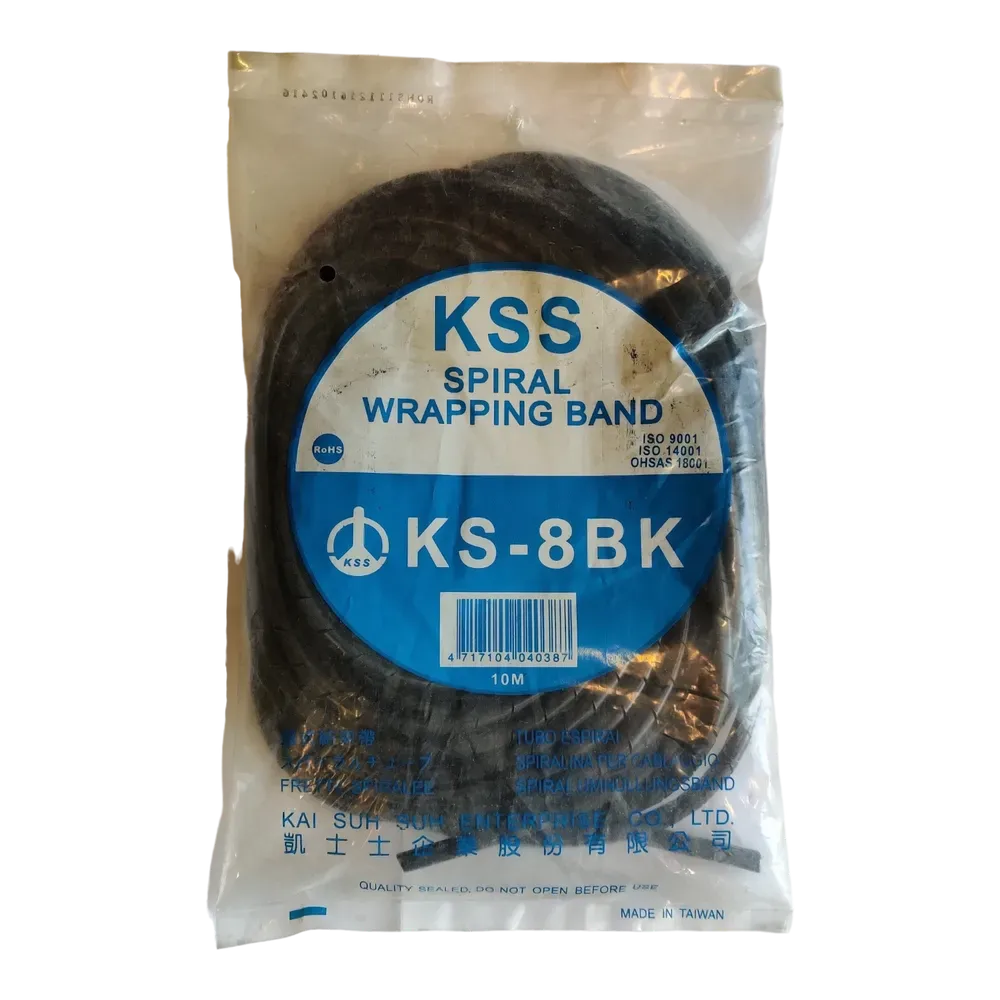 Image of product SPIRAL WRAPPING BAND BLACK KS-8BK