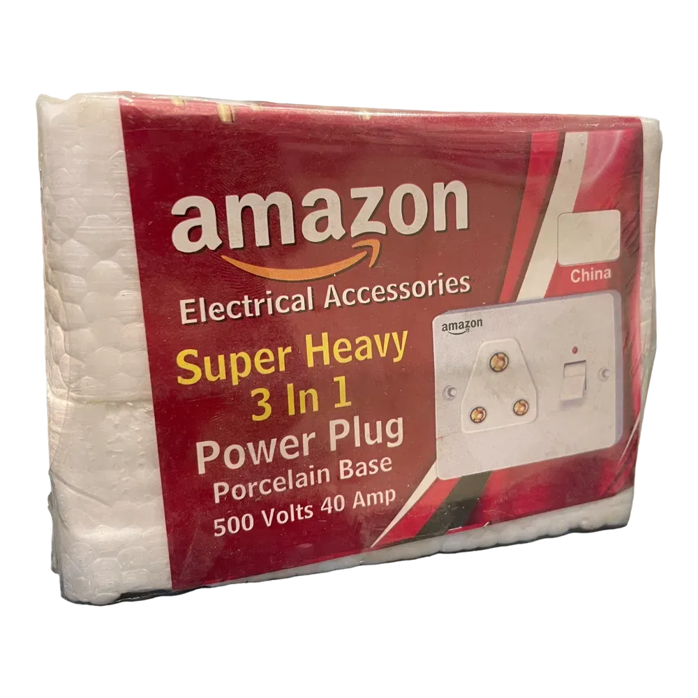 Image of product SUPER HEAVY 3 IN 1 POWER PLUG PORCELAIN BASE