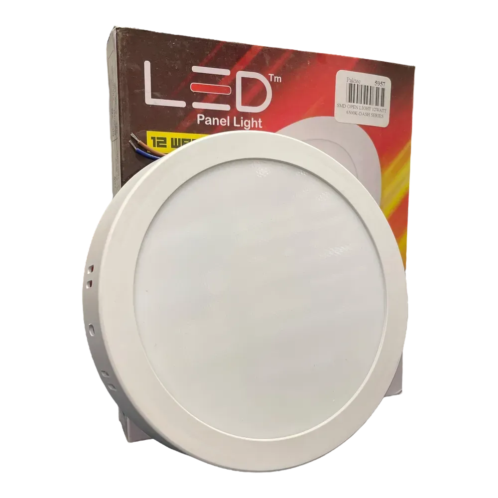 Image of product SURFACE MOUNTED LED PANEL LIGHT 12W MEDIUM BASE 6500K DAYLIGHT