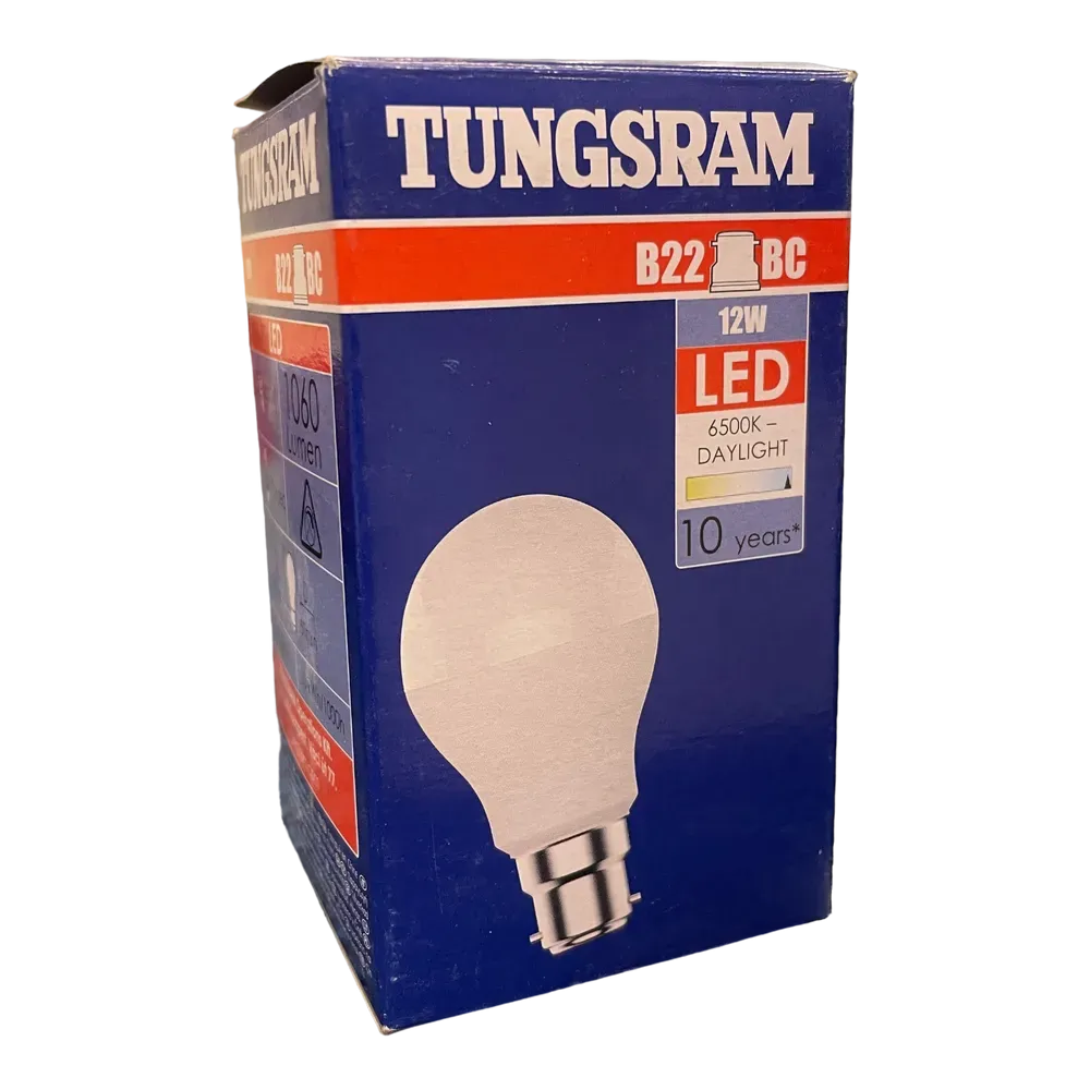 Image of product TUNSGRAM B22 BC PIN 12W LED 6500K DAY
