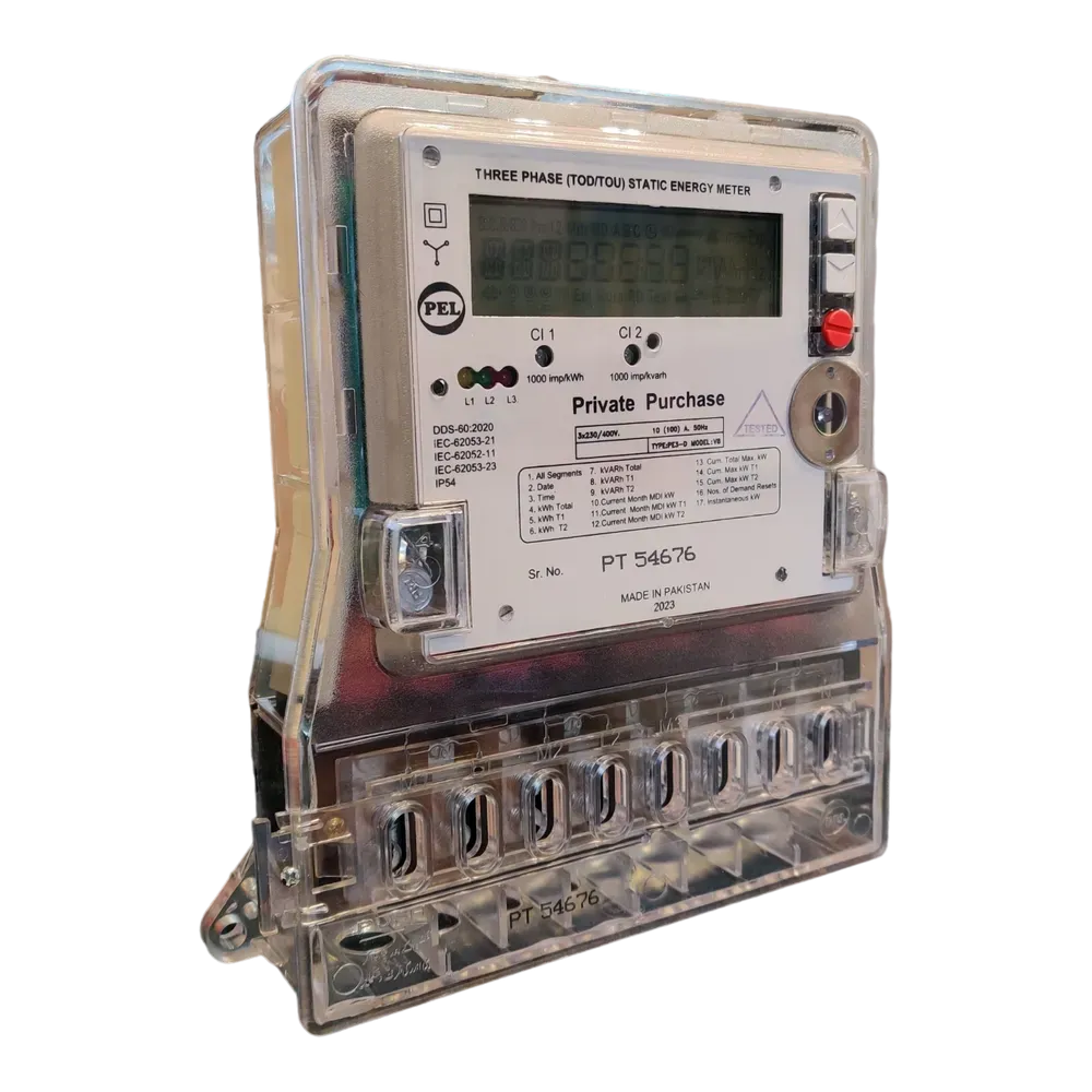 Image of product THREE PHASE (TOD/TOU) ENERGY STATIC ENERGY DIGITAL METER PEL