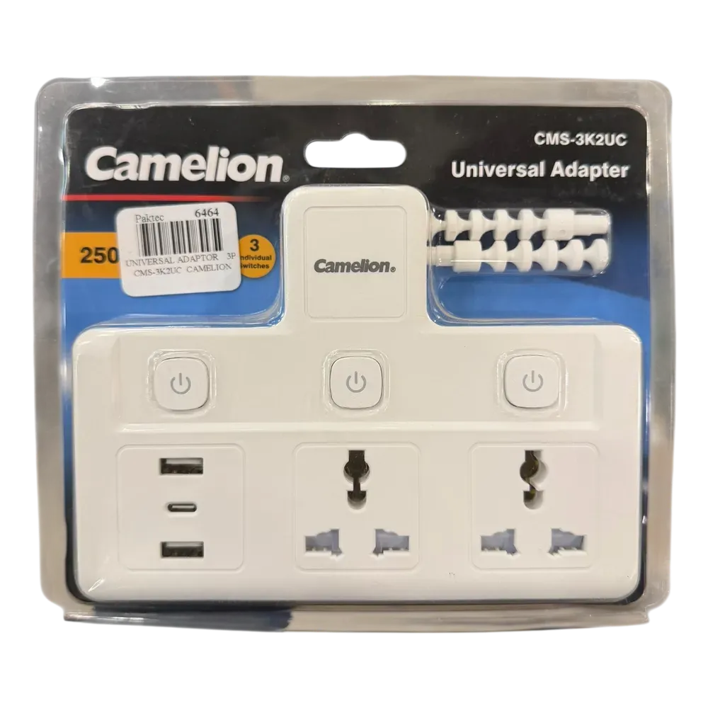 Image of product UNIVERSAL ADAPTER 3 PIN CMS-3K2UC CAMELION