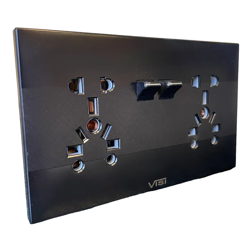 Image of product MULTI SOCKET 2+20H SWITCH PLATE VISI