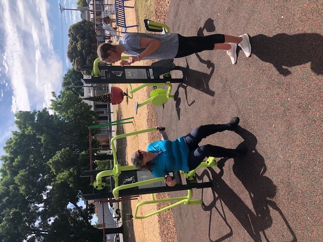 Talbot outdoor fitness equipment and seating