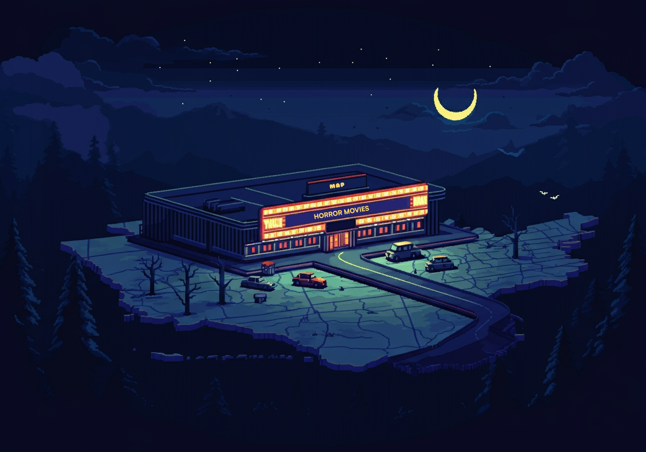 U.S.A Horror Movie Map