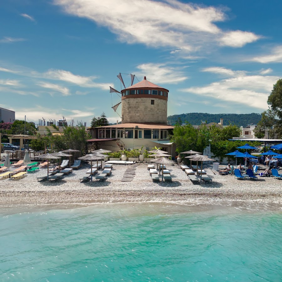 Windmill Tower Beach House in Rhodes island