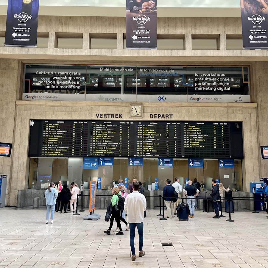 Brussels Central Metro Station