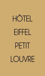 HÔTEL EIFFEL DU PETIT LOUVRE
