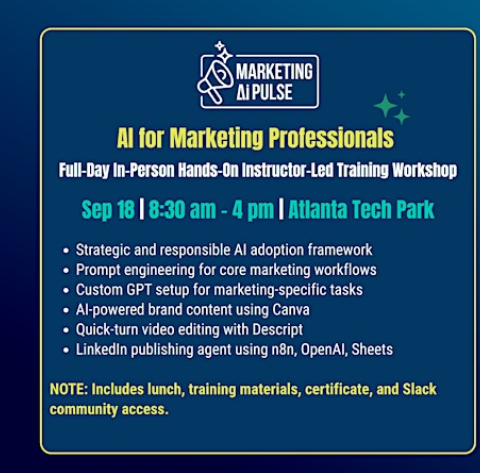 Marketing AI Pulse Training Workshop