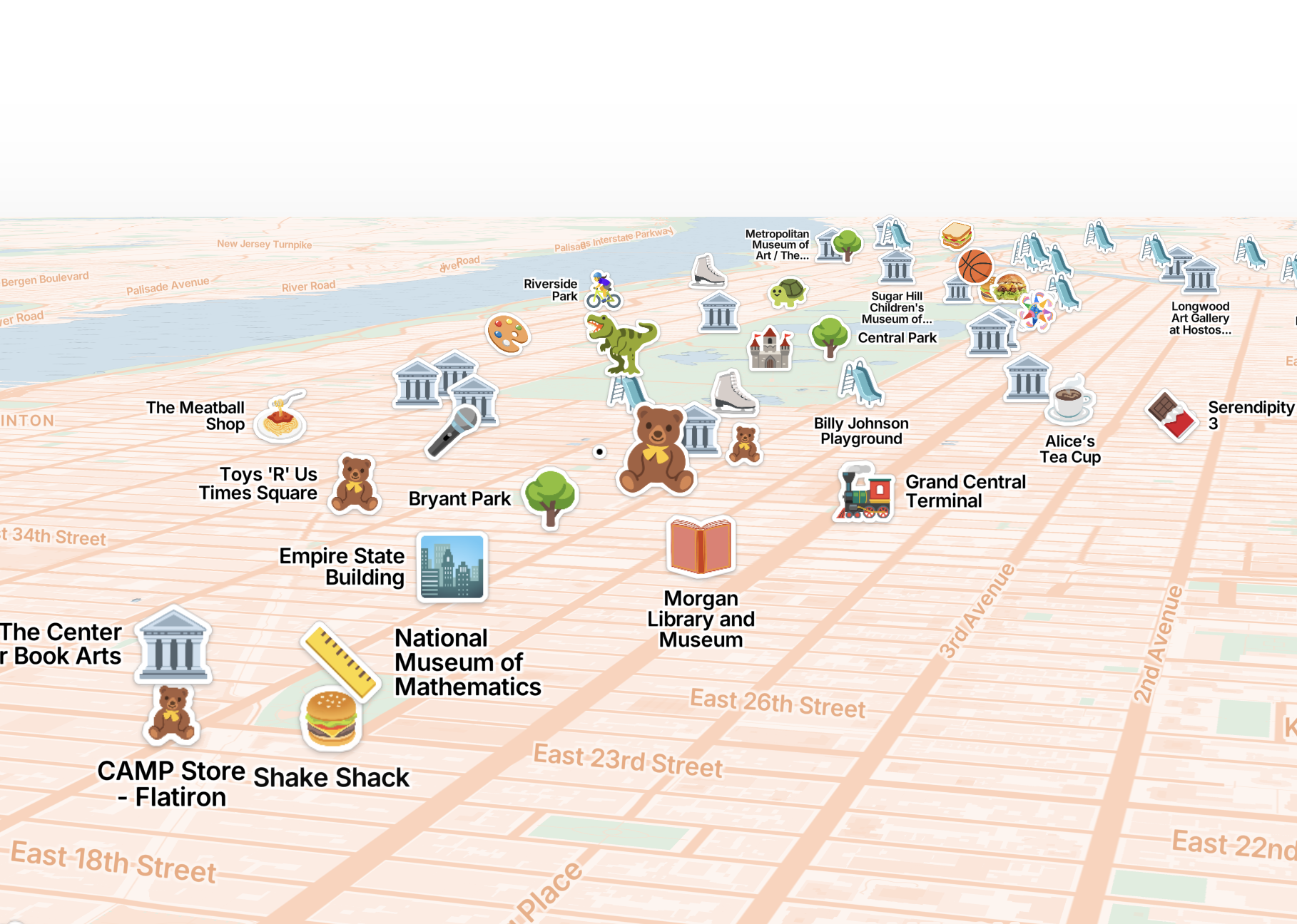 NYC with Kids Map
