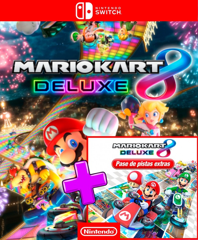 Mario Kart 8 mas Pase de Pistas extras Nintendo Switch