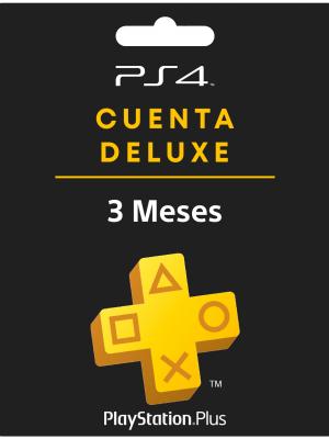 Playstation Plus Deluxe 3 Meses PS4 Suscripción