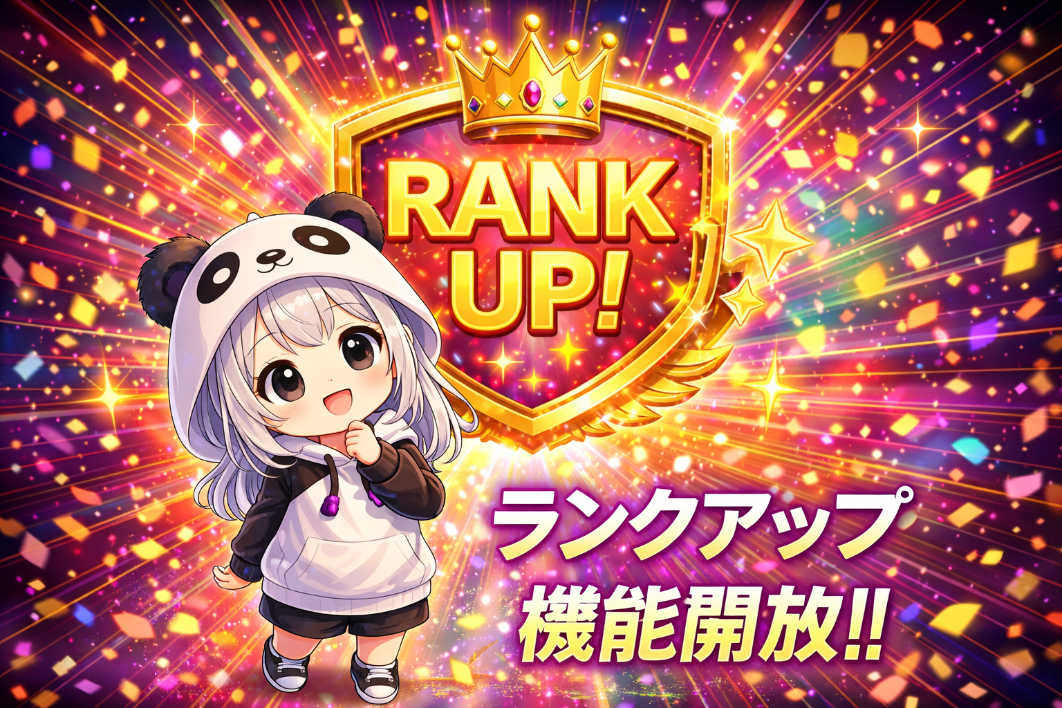ランク機能解放⏫
