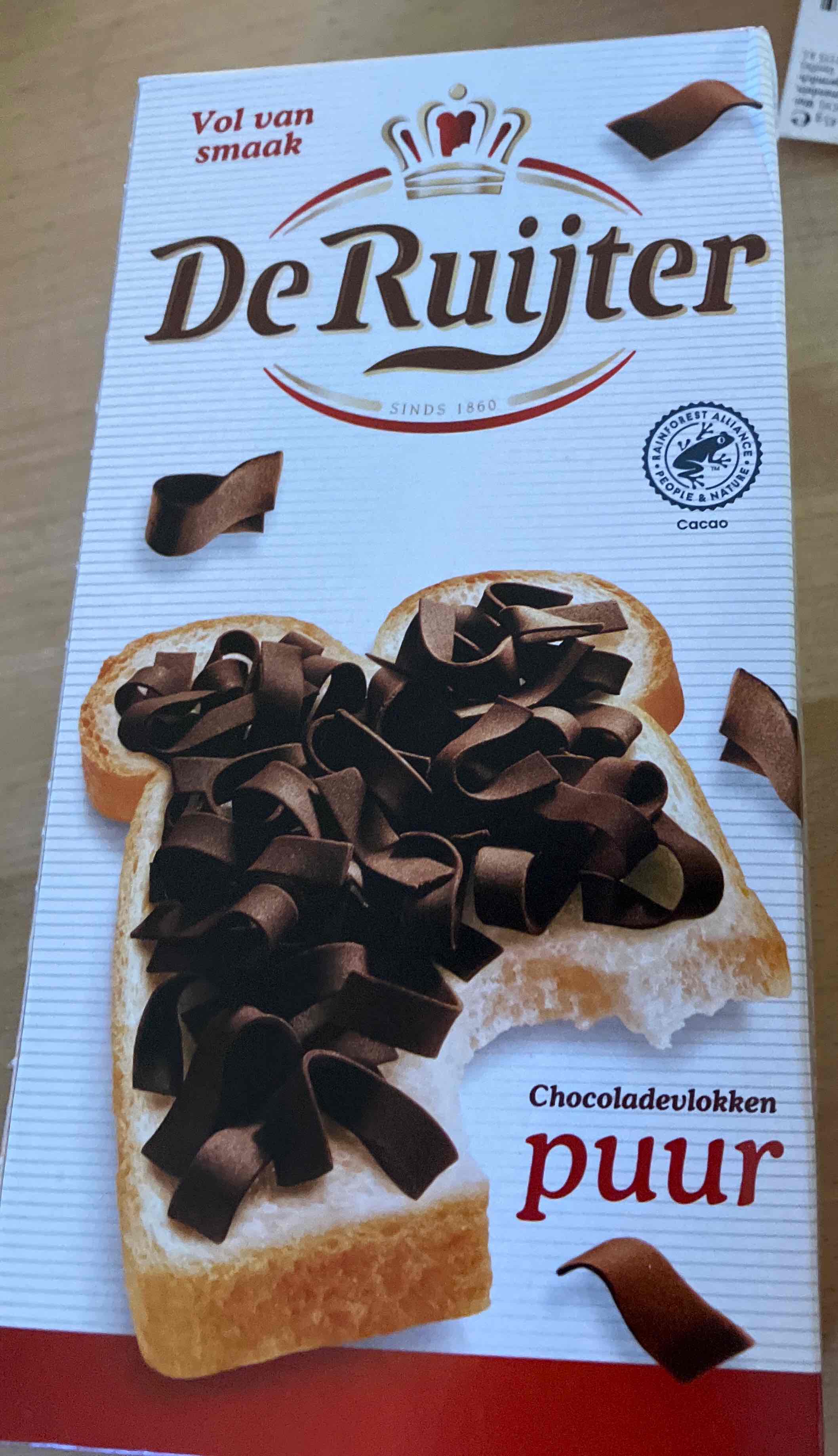 Chocoladenvlokken puur