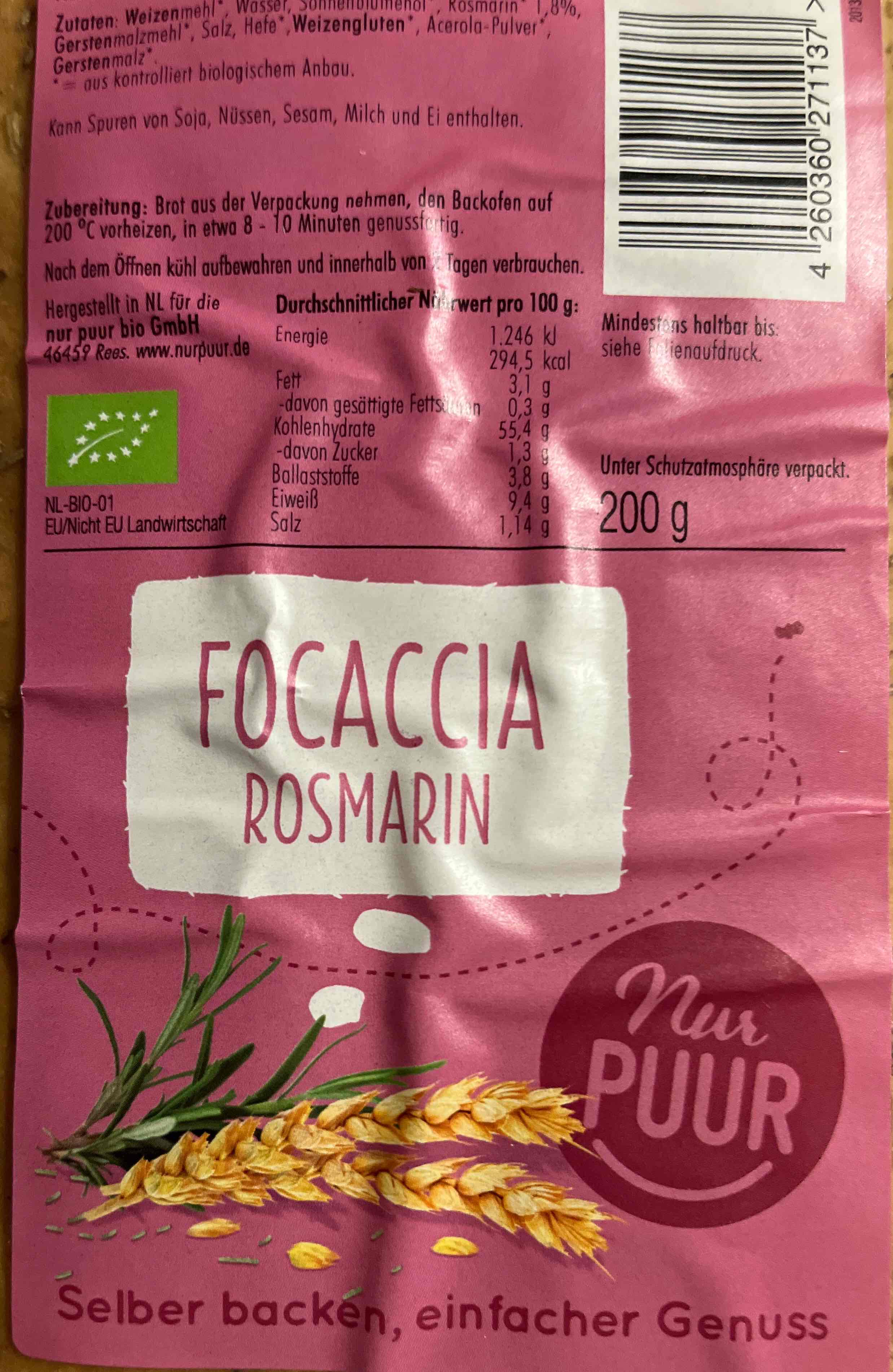 Focaccia Rosmarin