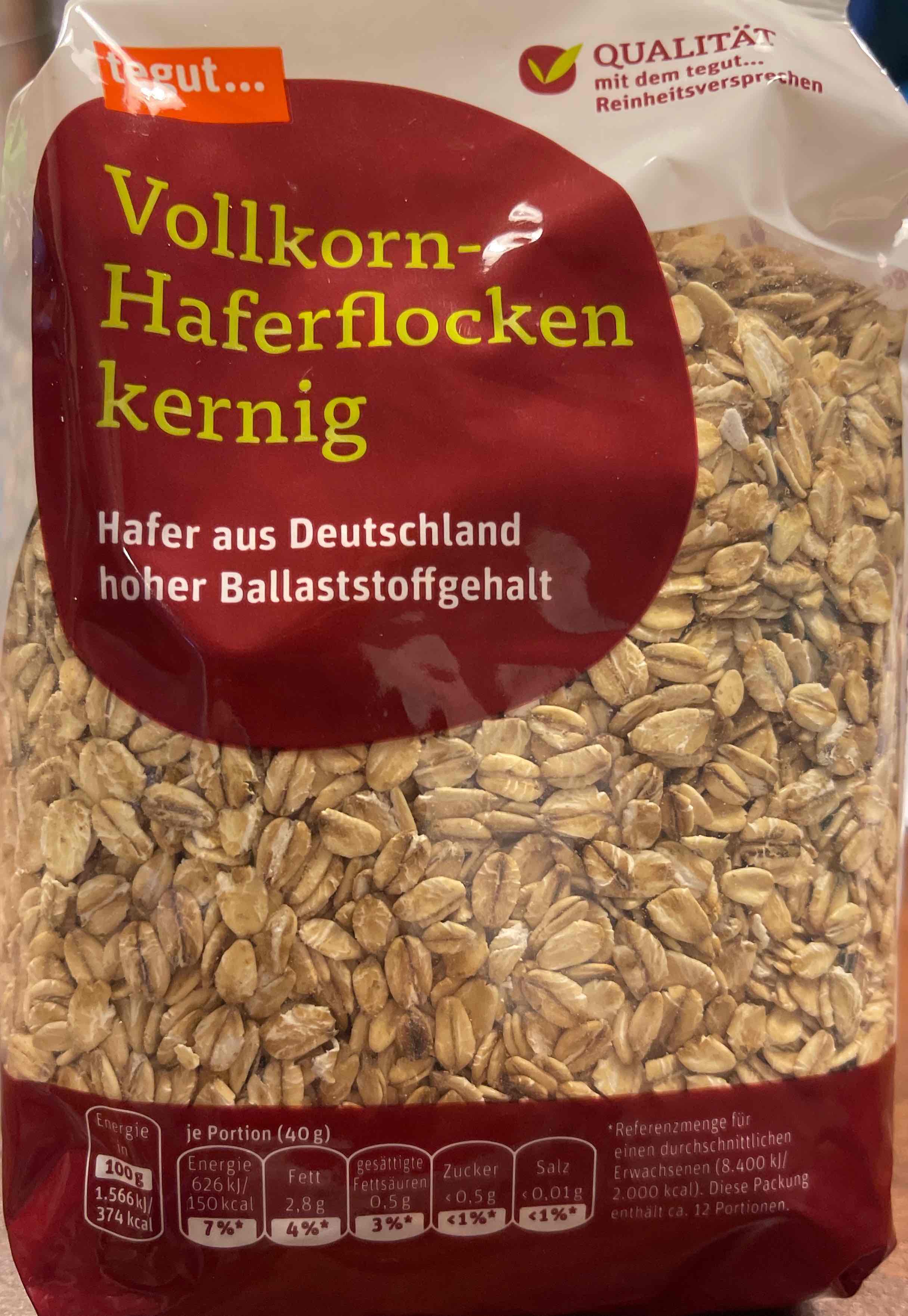 Vollkorn-Haferflocken kernig