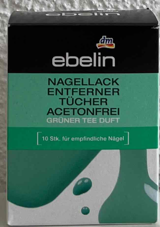 Nagellackentfernertücher Grüner Tee Duft
