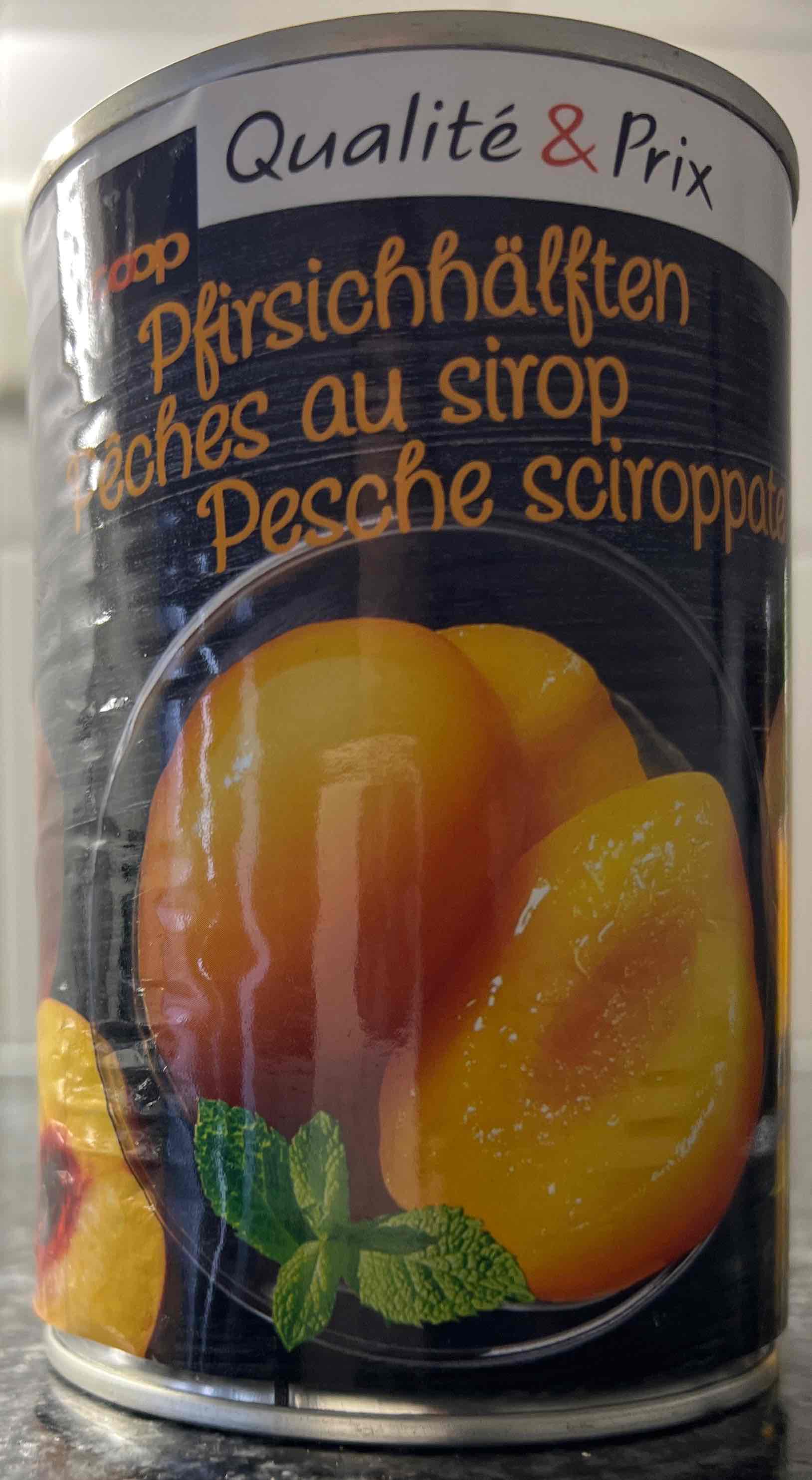 Pfirsichhälften