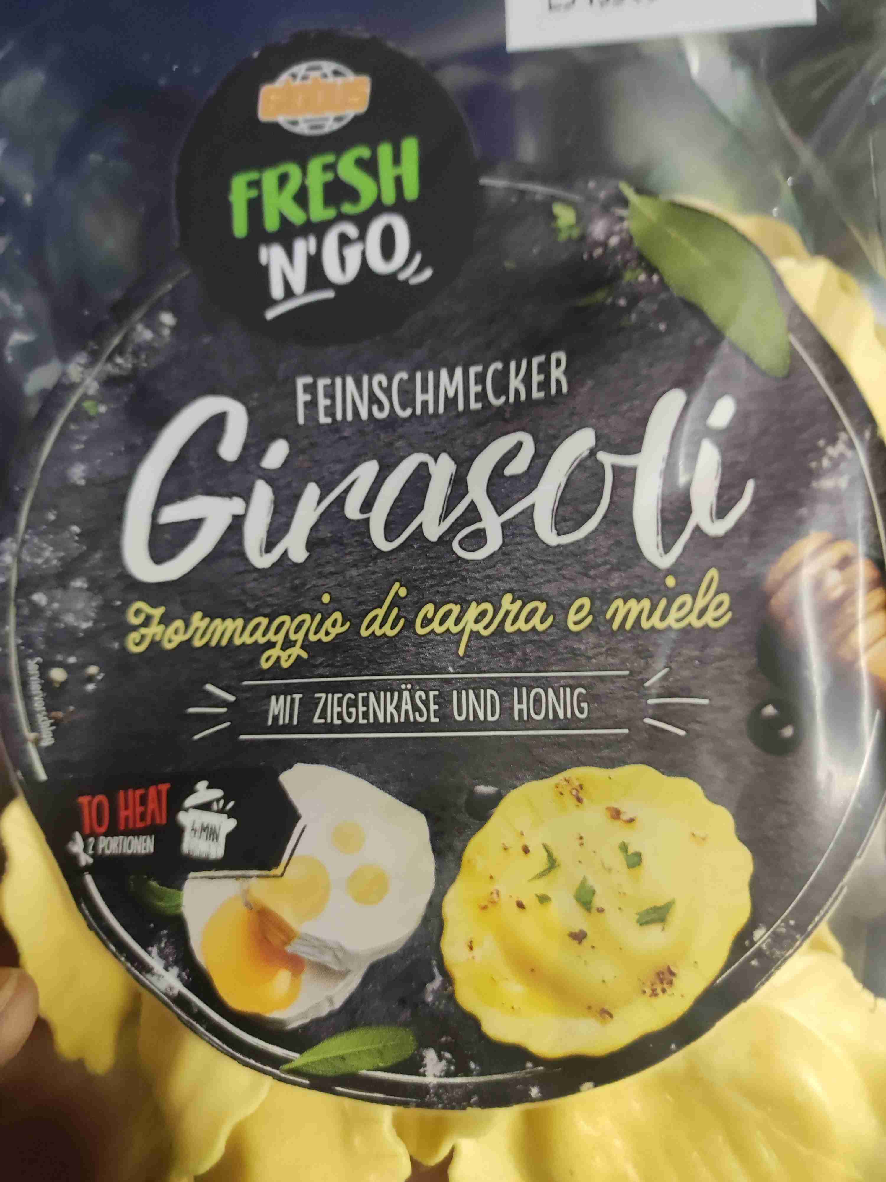 Girasoti mit Ziegenkäse und Honig 