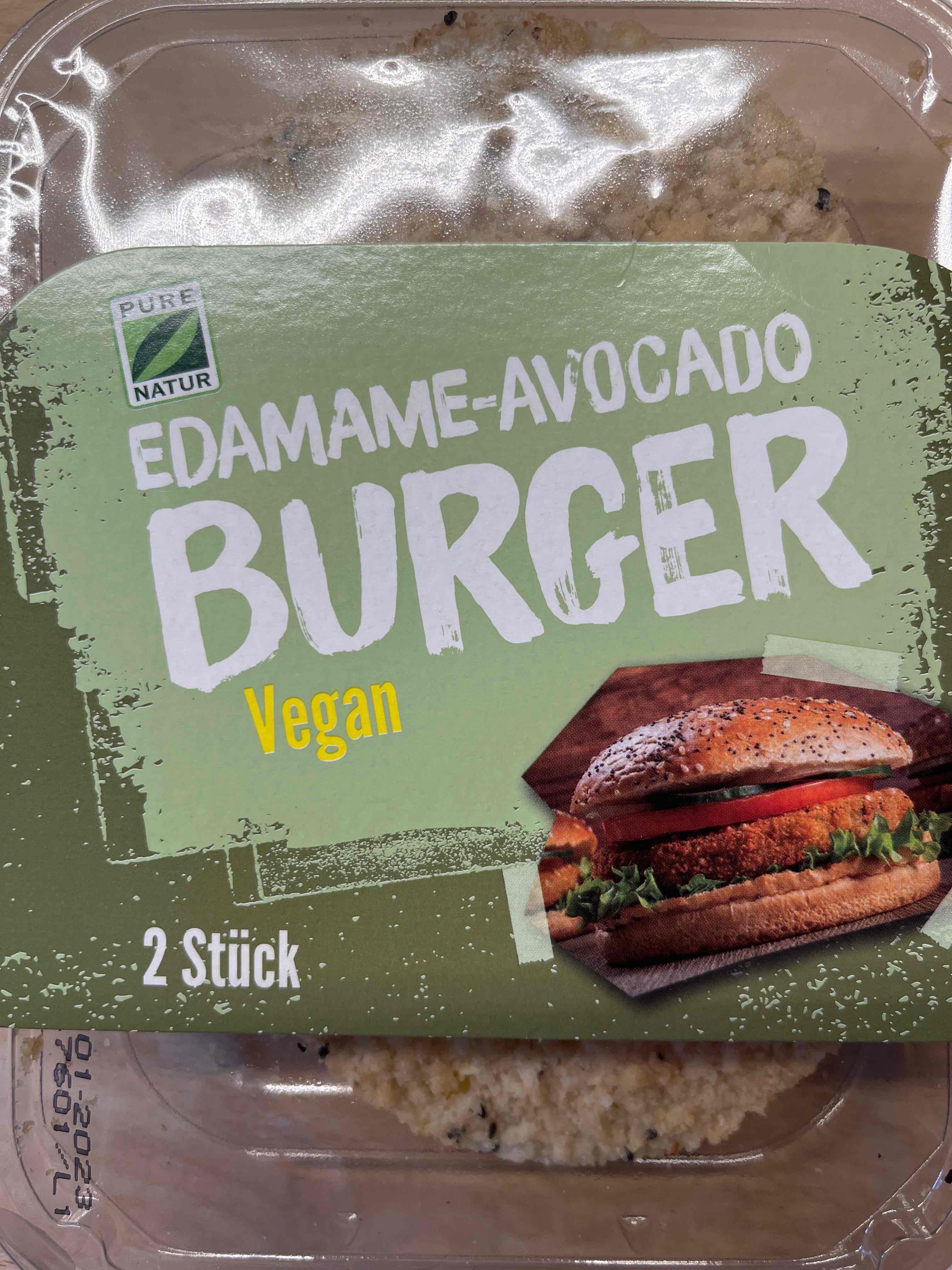 Edamame-Avocado Burger