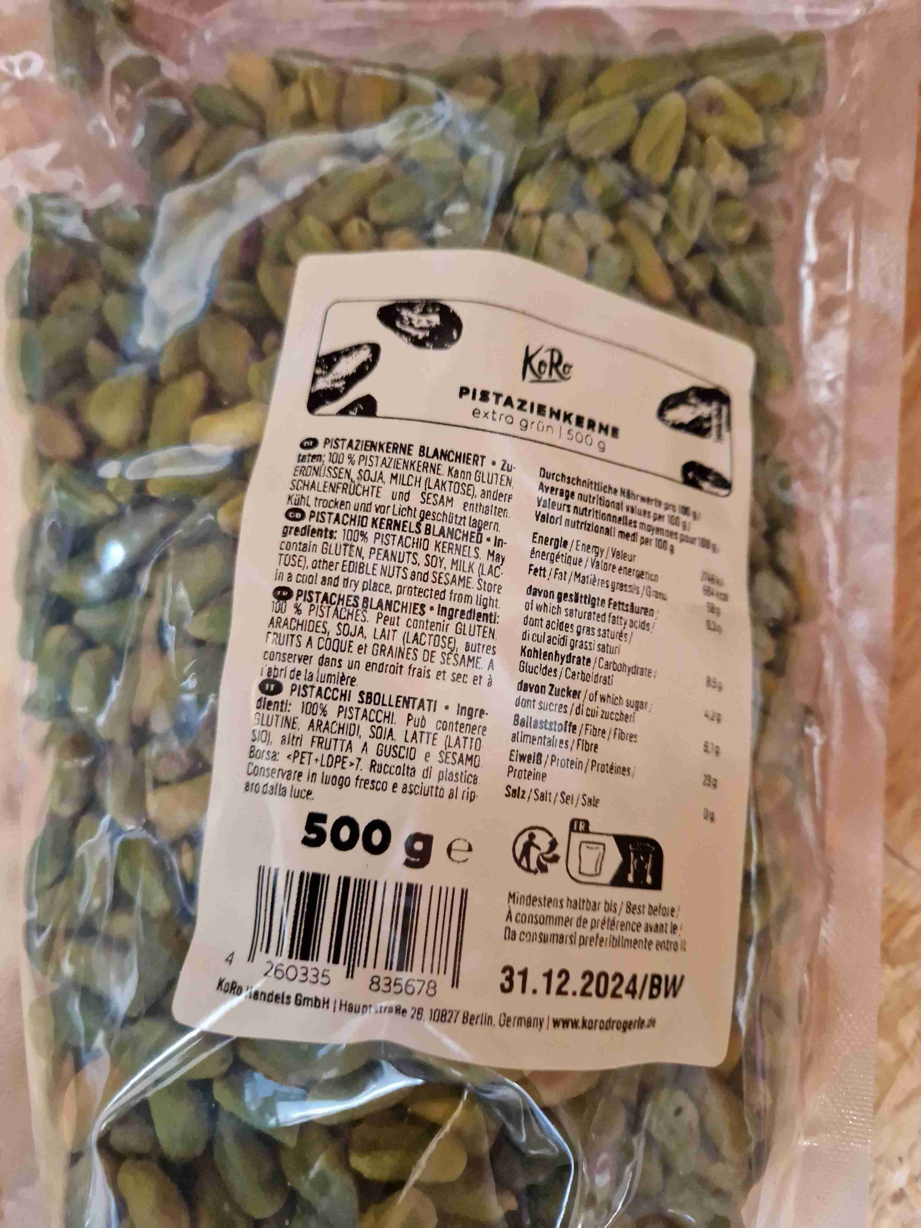 Pistazienkerne extra grün