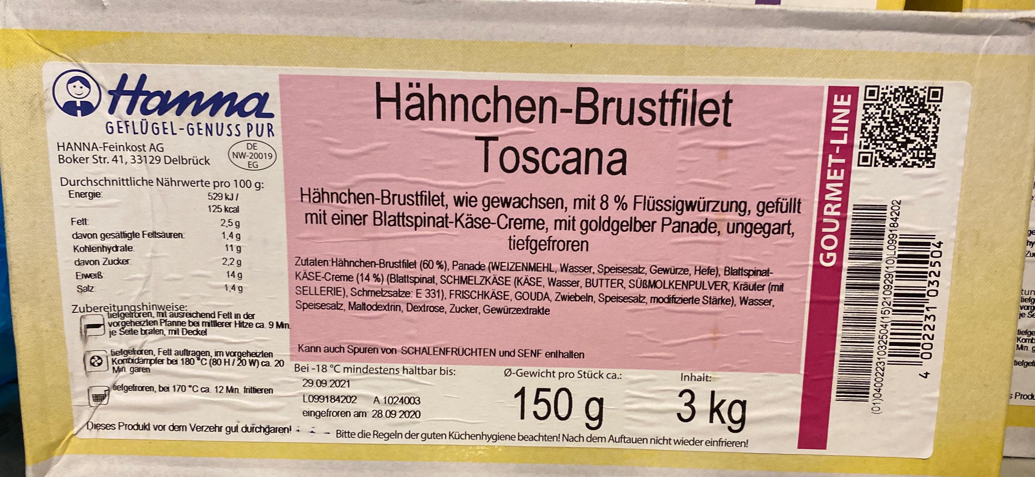 Hänchen-Brustfilet Toscana