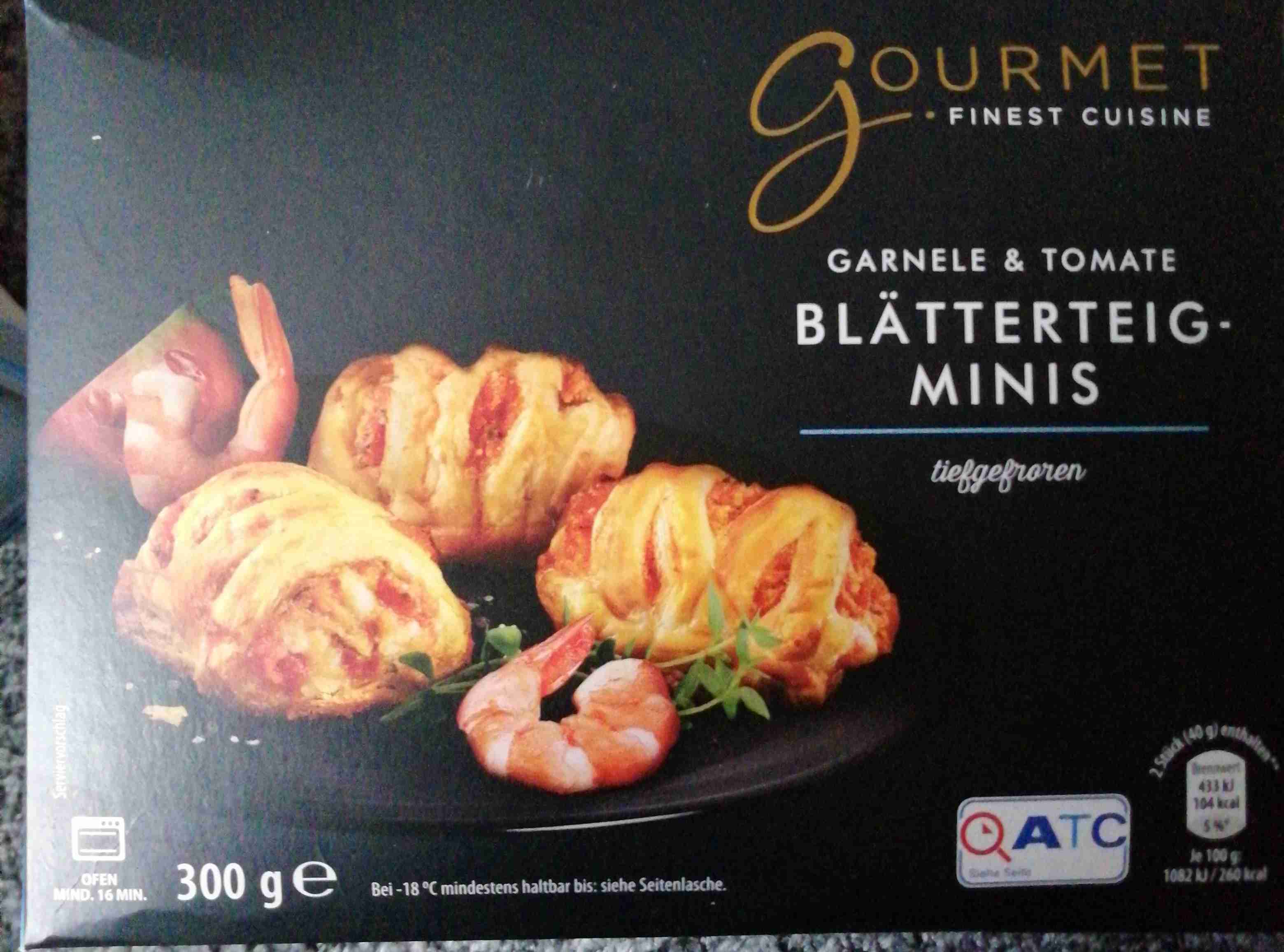 Blätterteig minis Garnele & Tomate
