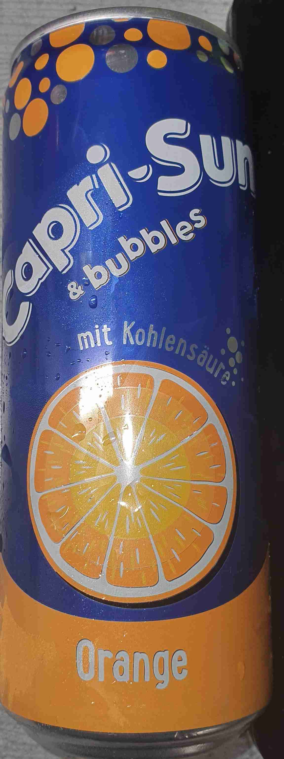 Capri-sun bubbles orange