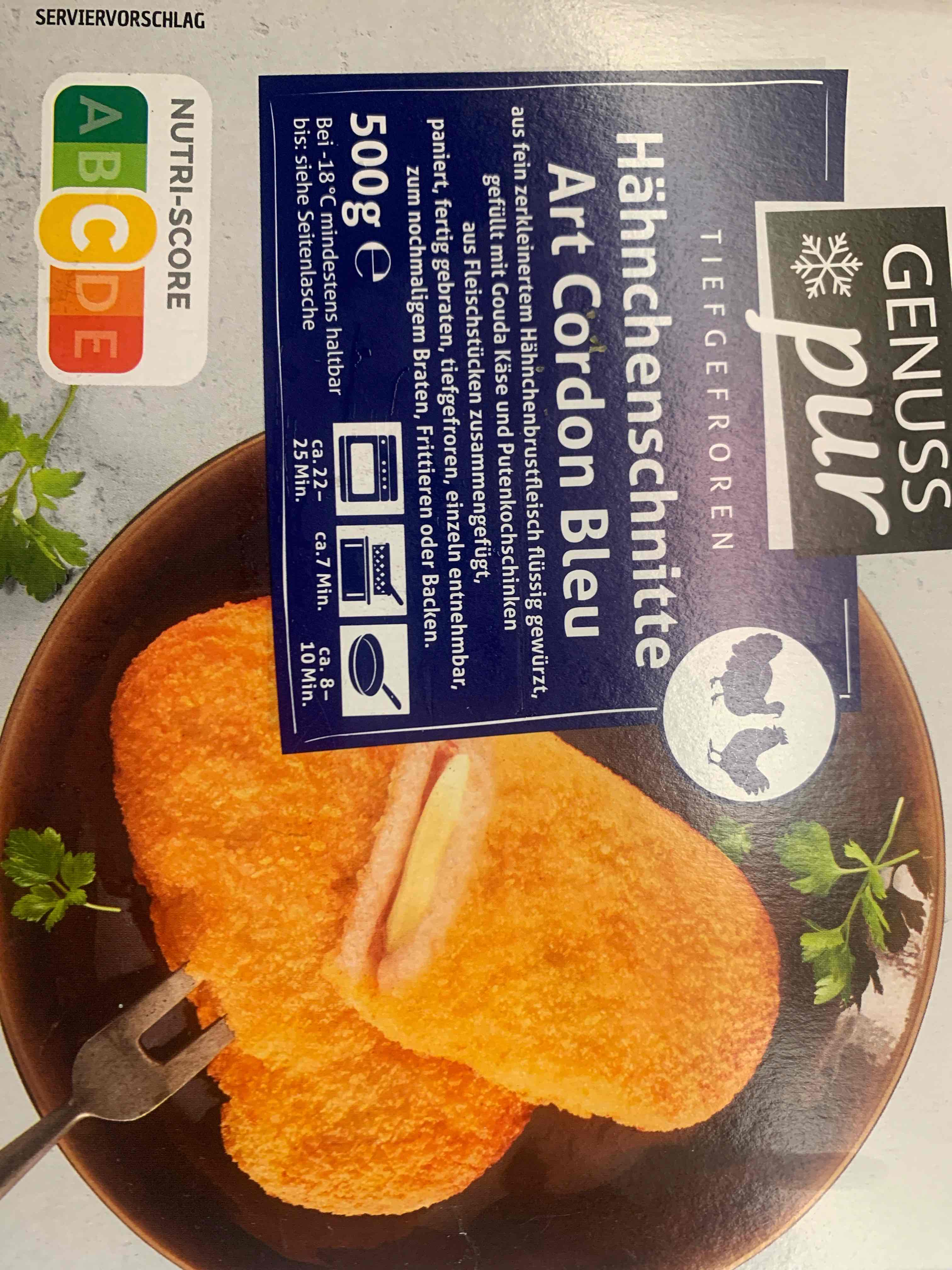 Hähnchenschnitte Gordon bleu