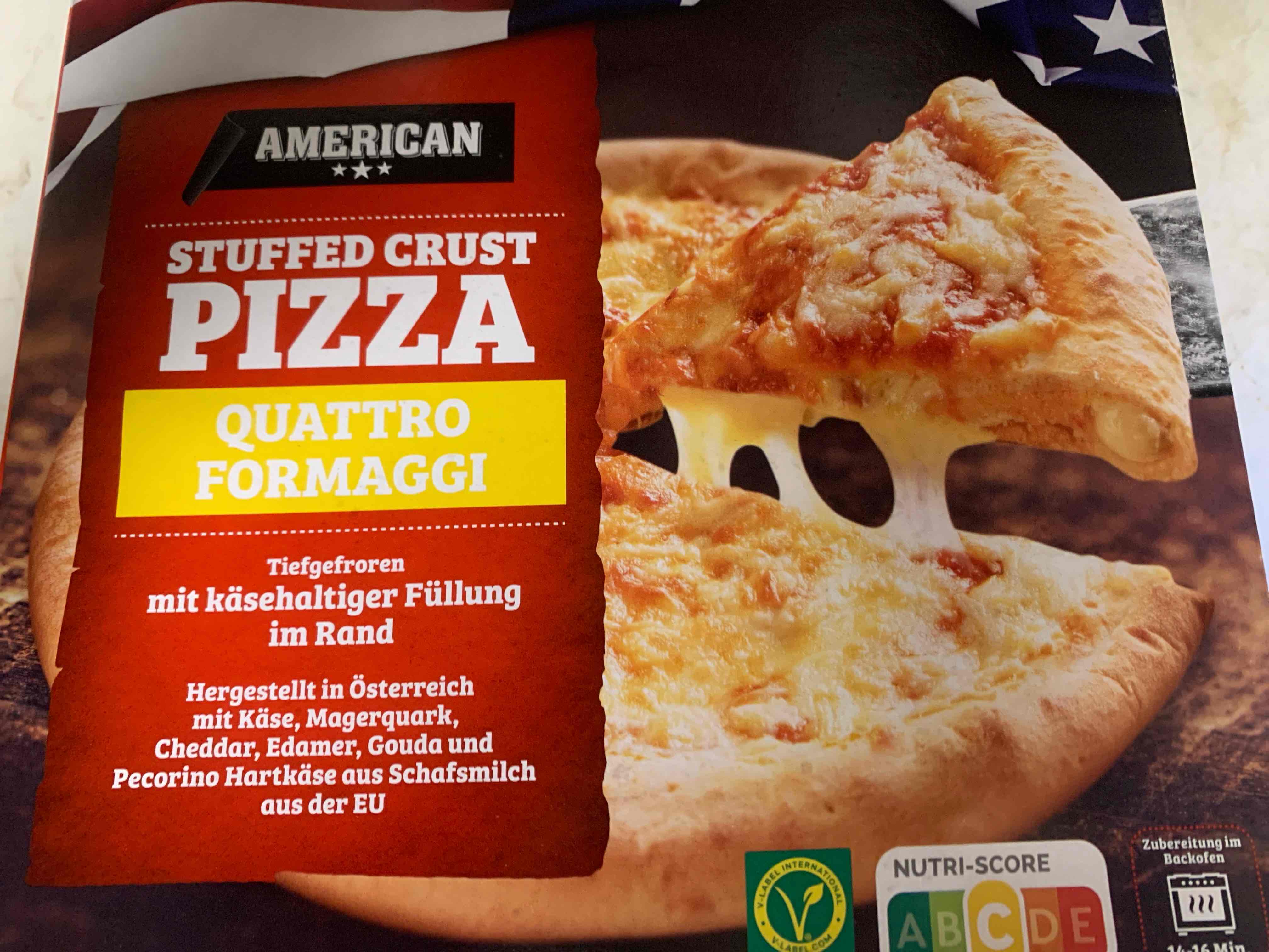 American stuffed crust Pizza, Quattro formaggi