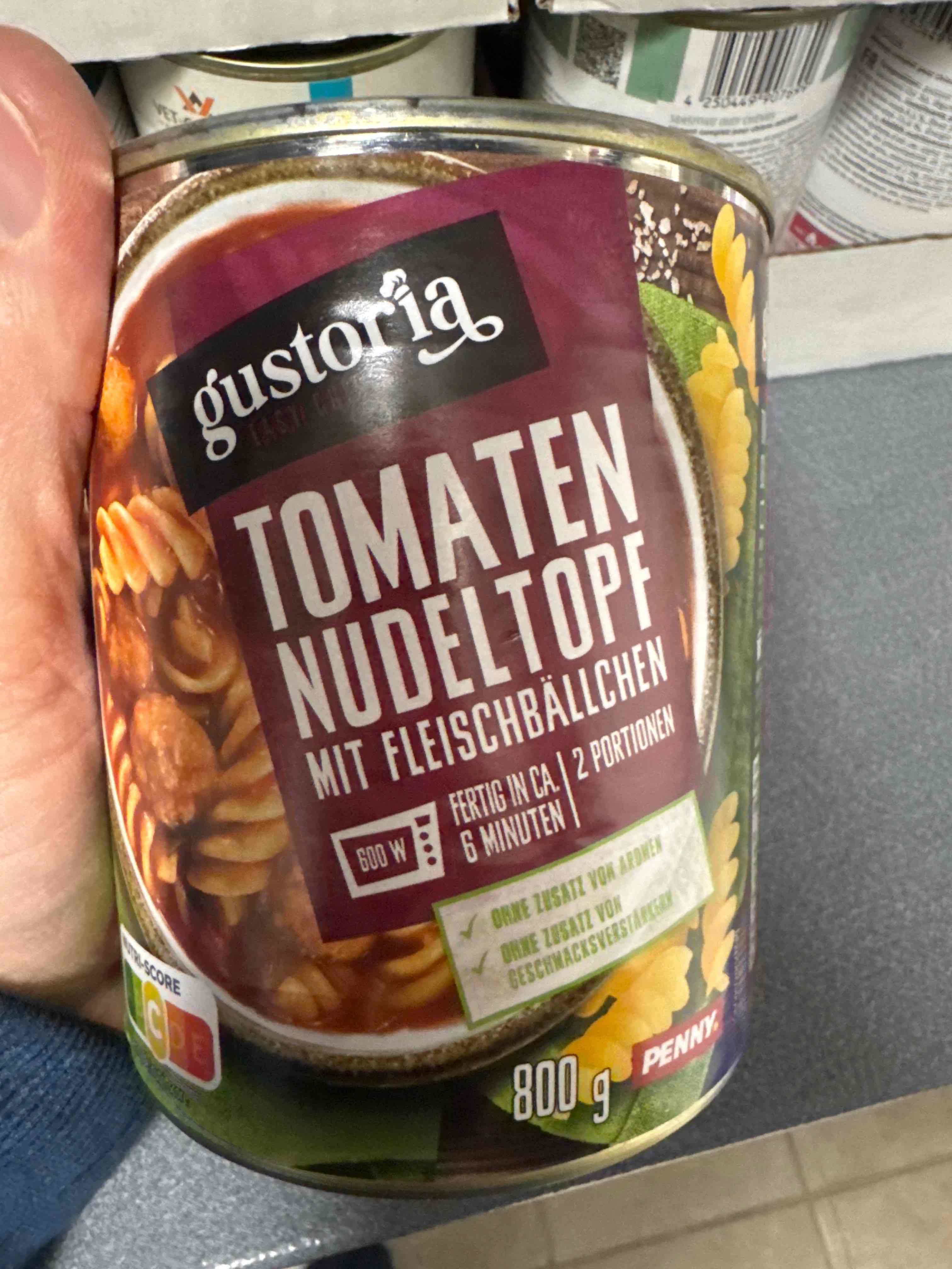 Tomaten, Nudeltopf mit Fleischbällchen