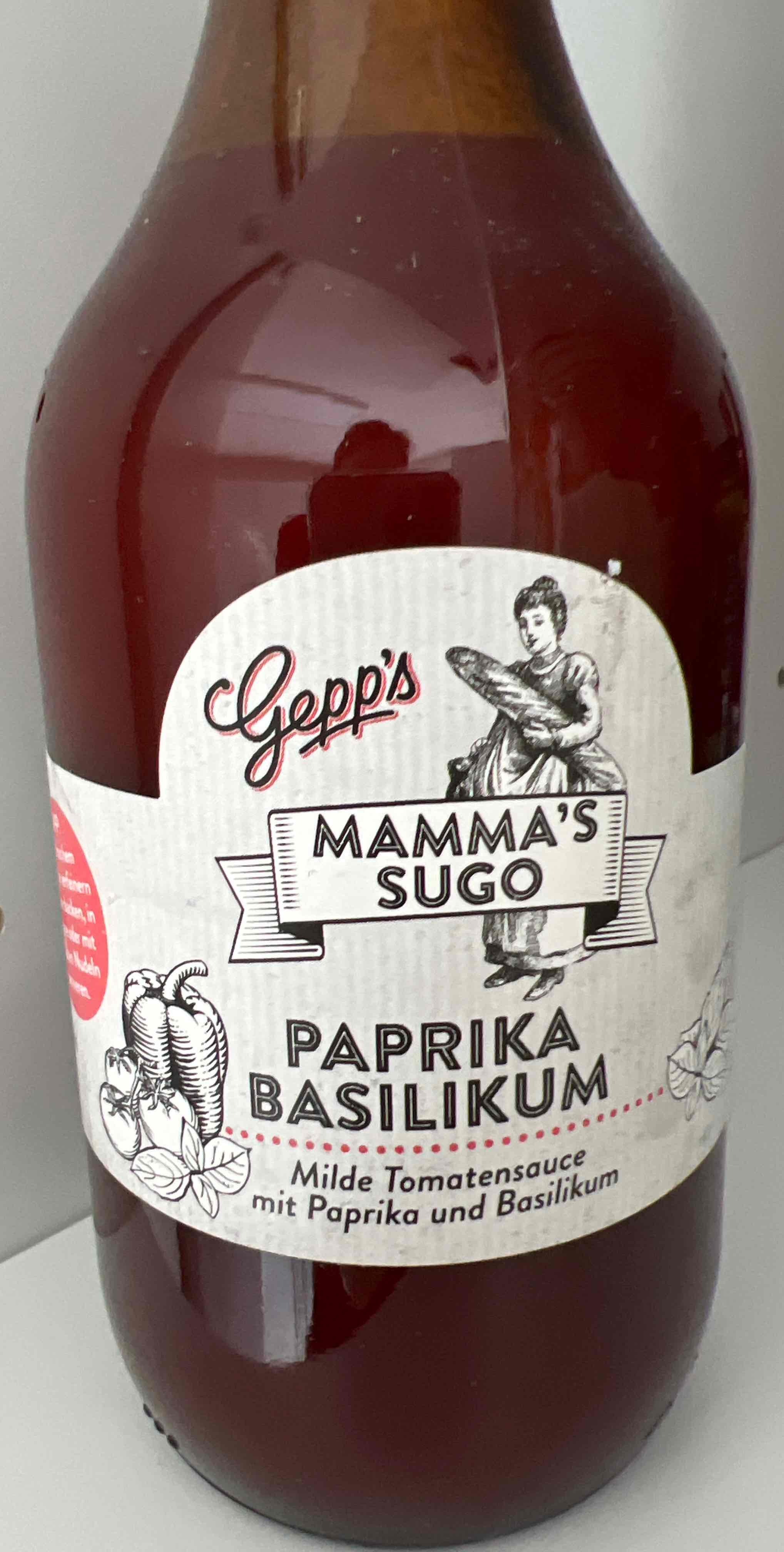 Mamma's Sugo Paprika Basilikum