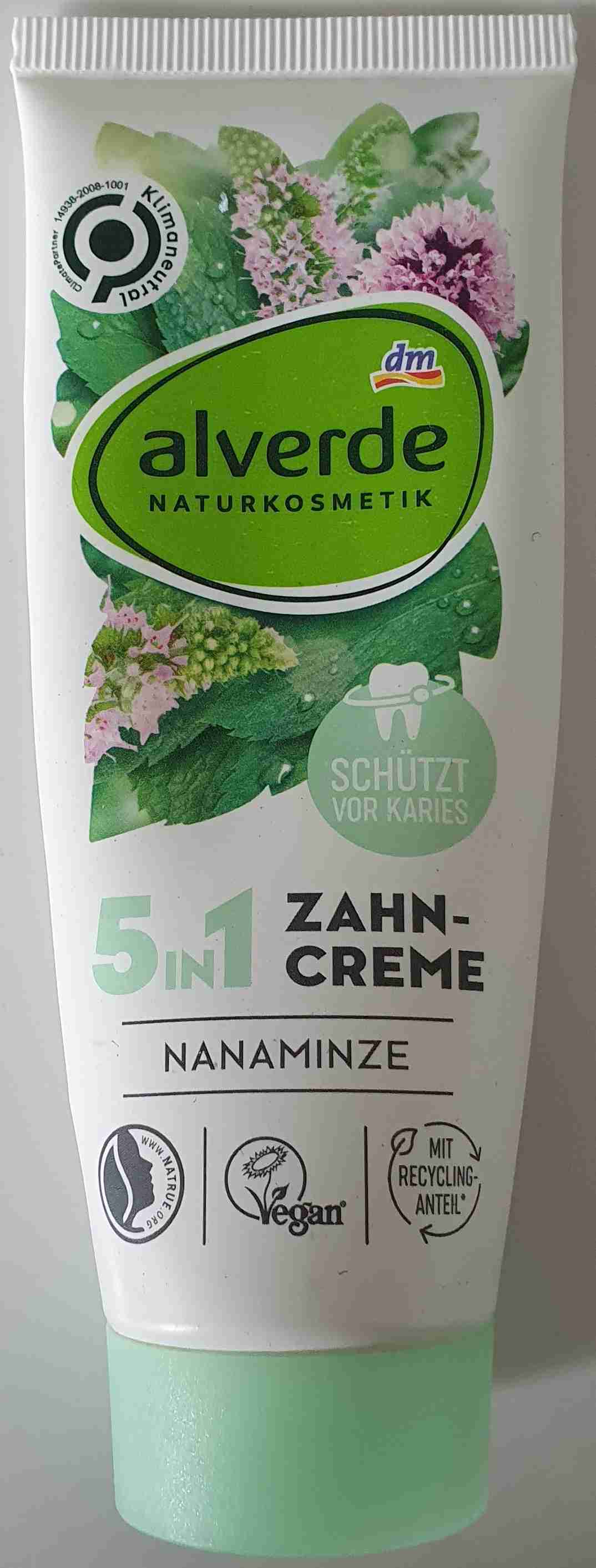 5 in 1 Zahncreme, Nanaminze