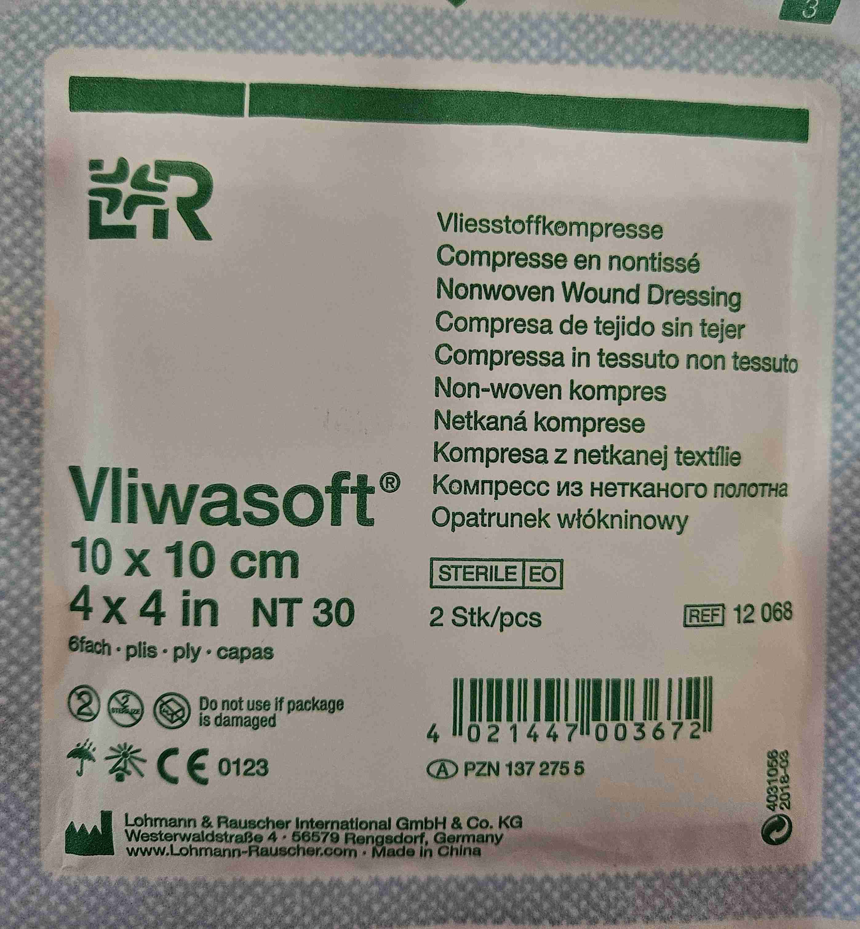 Vliesstoffkompresse