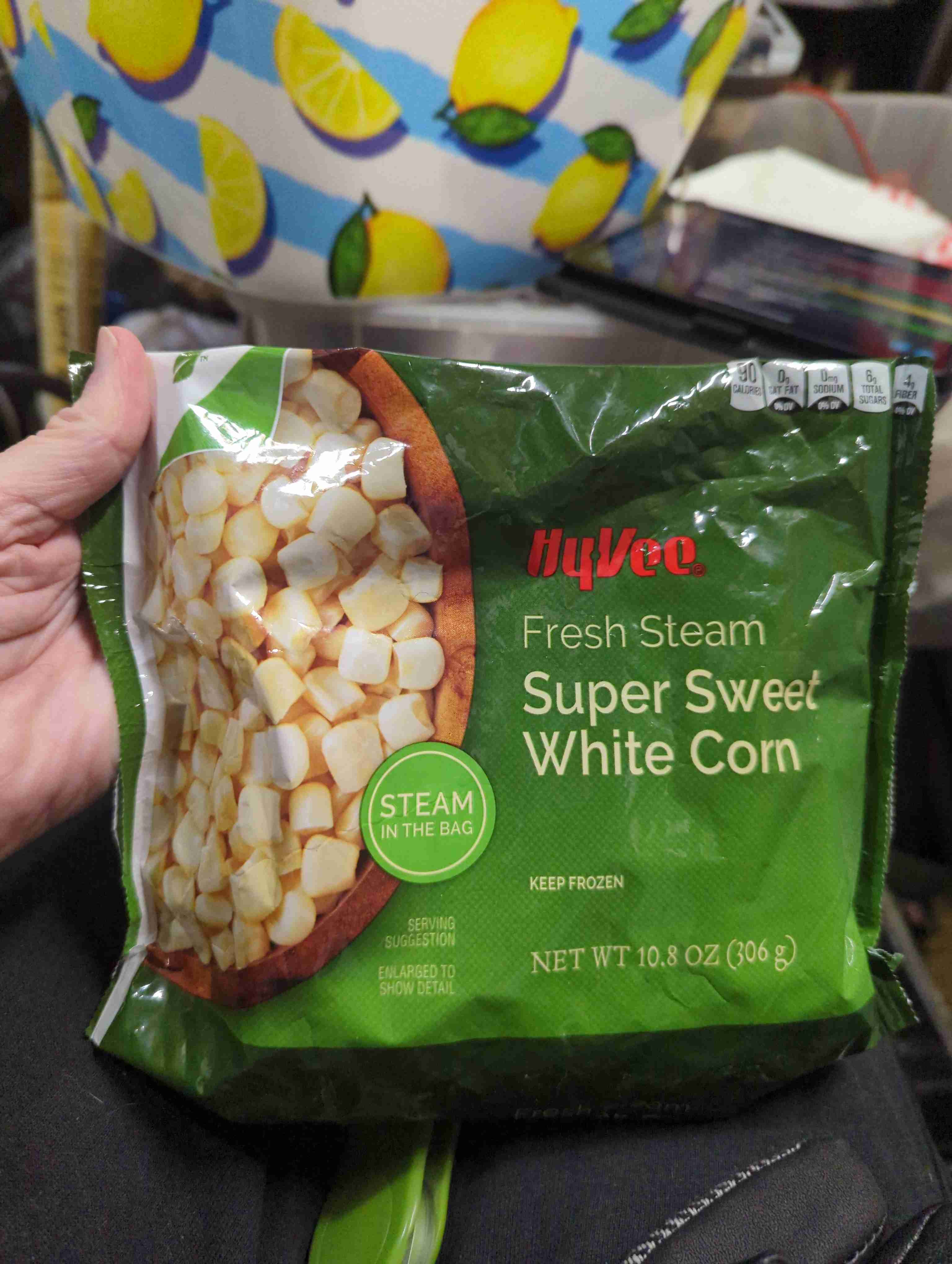 Super Sweet White Corn Fresh Steam