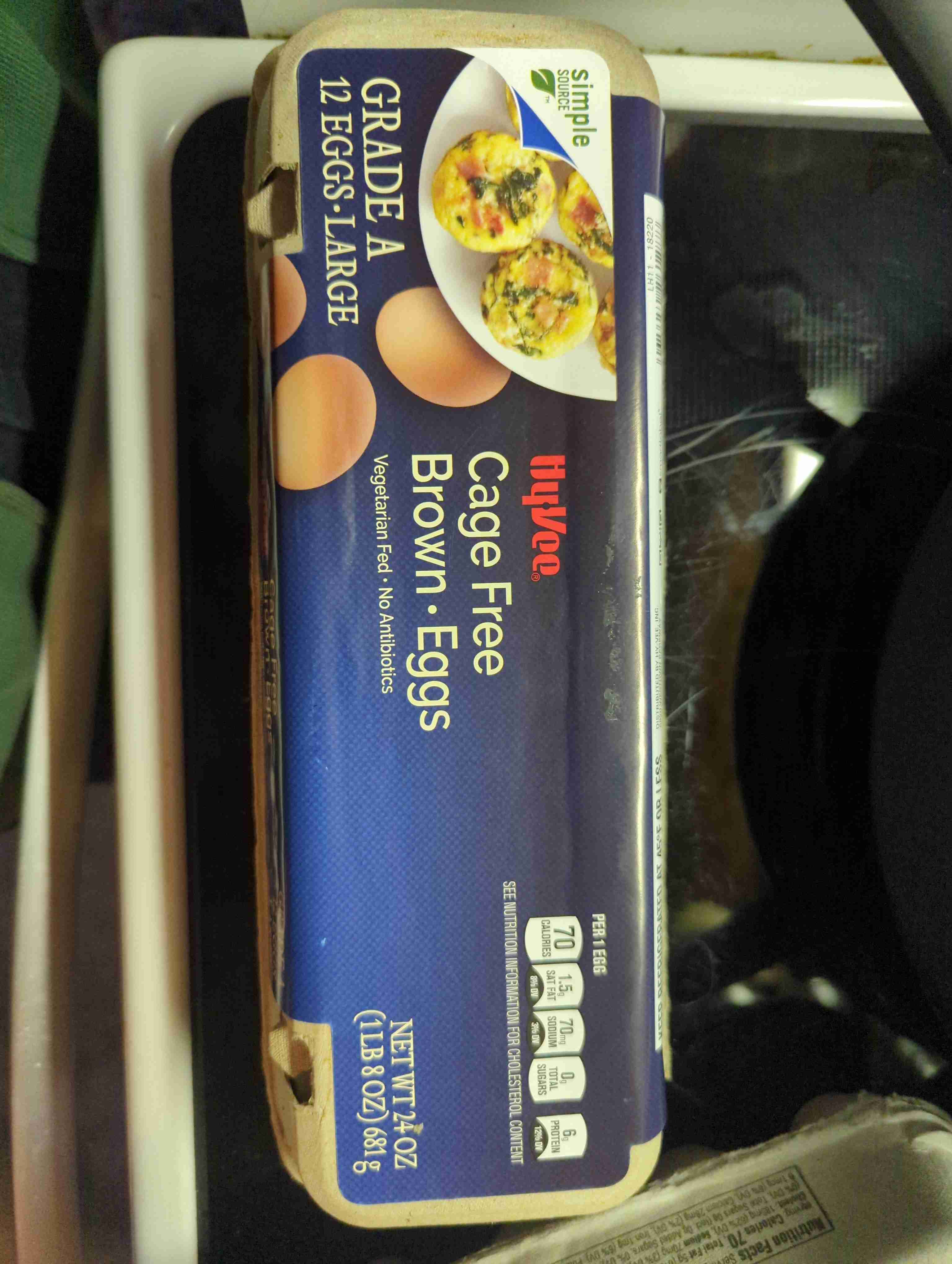 Cage Free Brown Eggs Grade A Large 