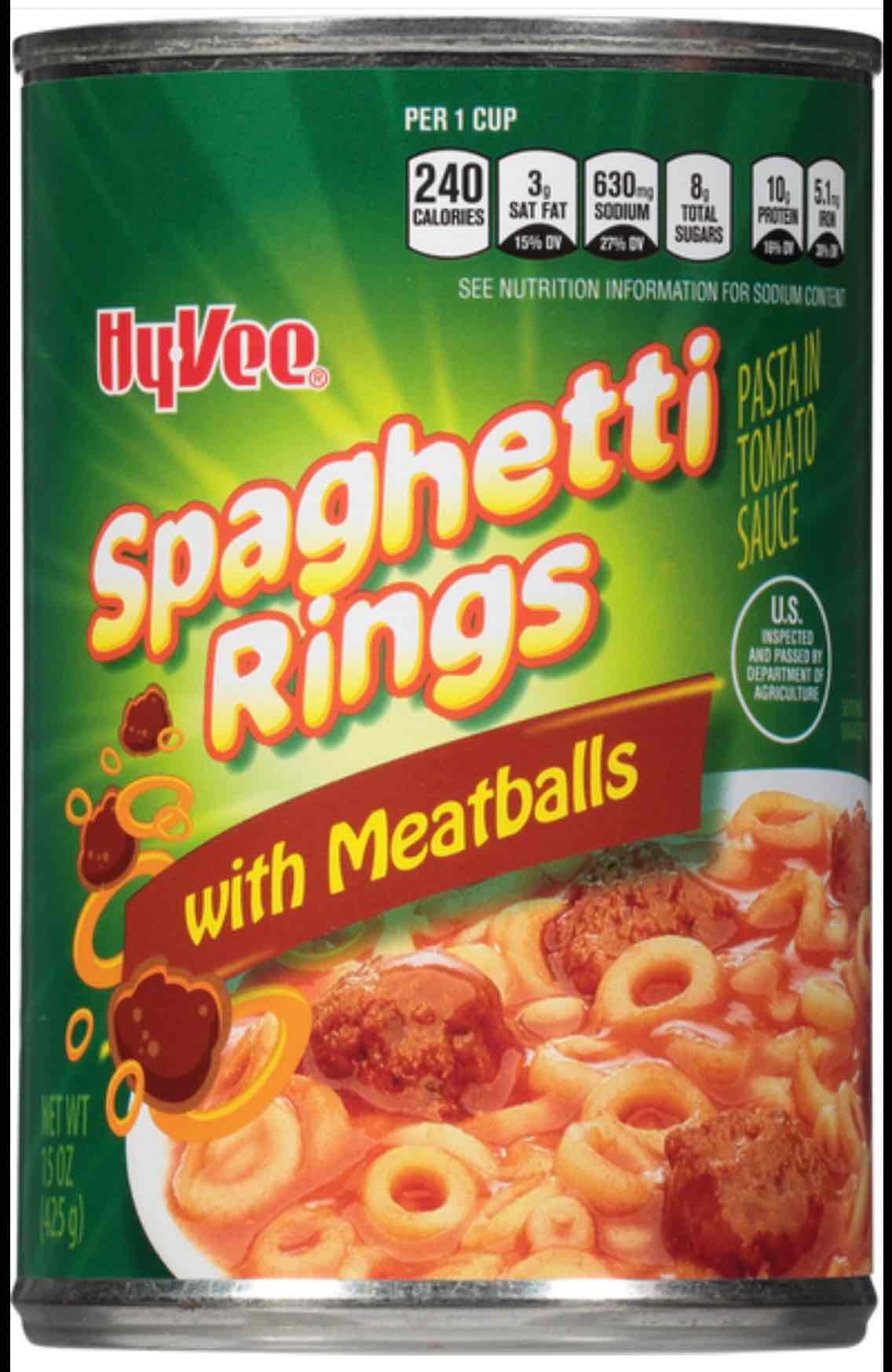 Pasta Rings with Meatballs