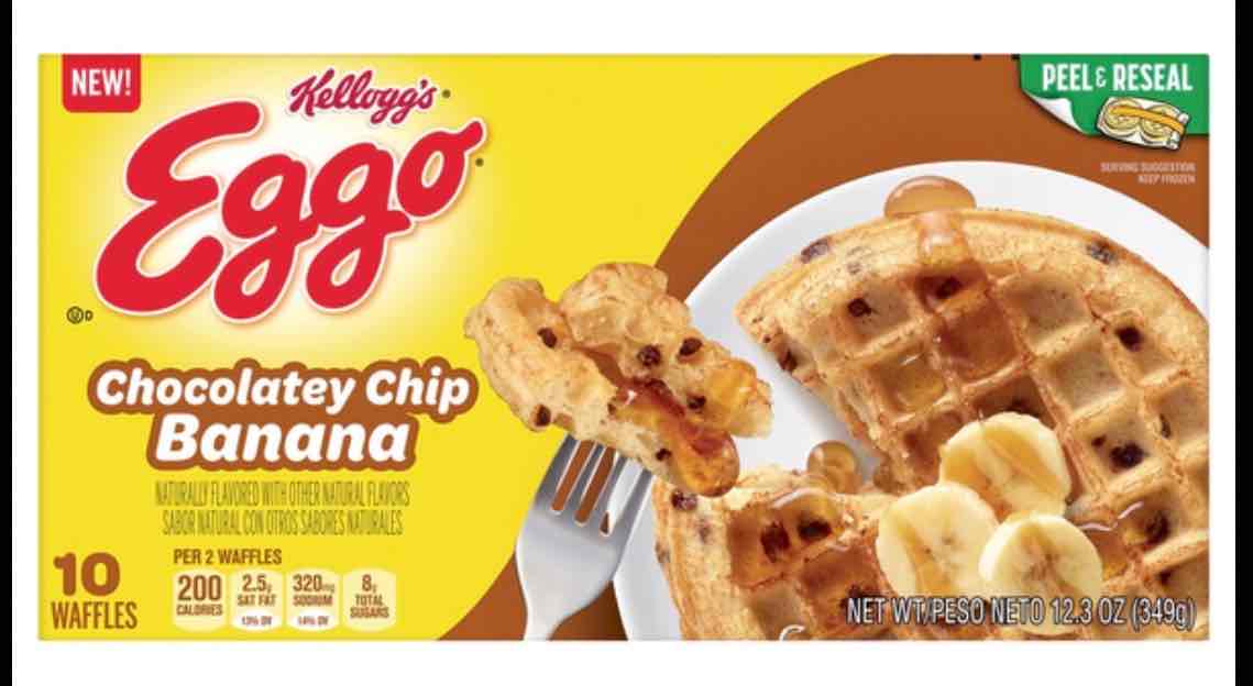 Chocolatey Chip Banana Waffles