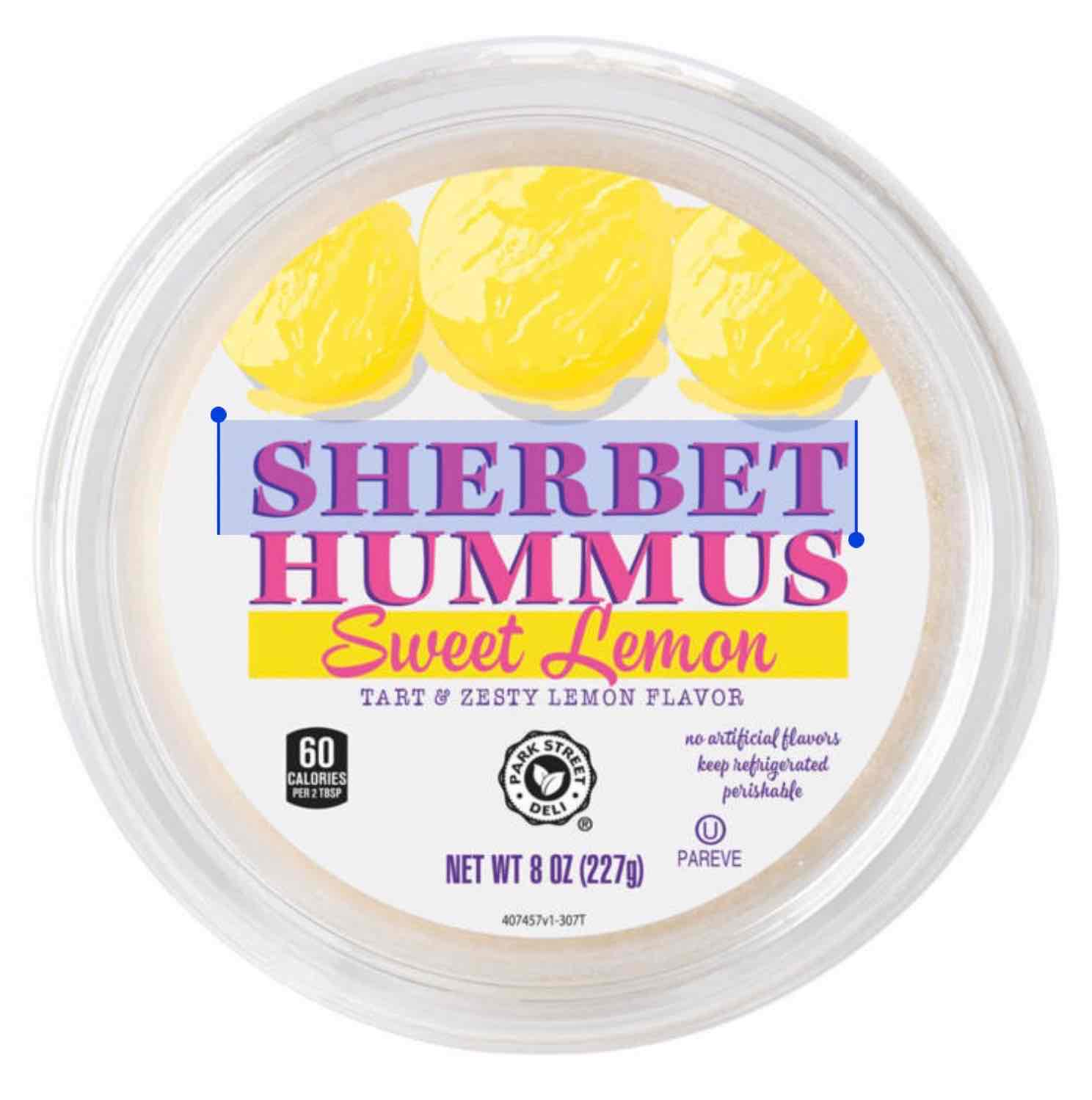 Sweet Lemon Sherbet Hummus