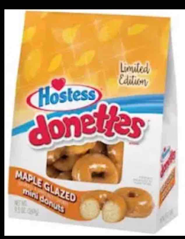  Maple Glazed Flavored Donettes Mini Donuts Limited Edition