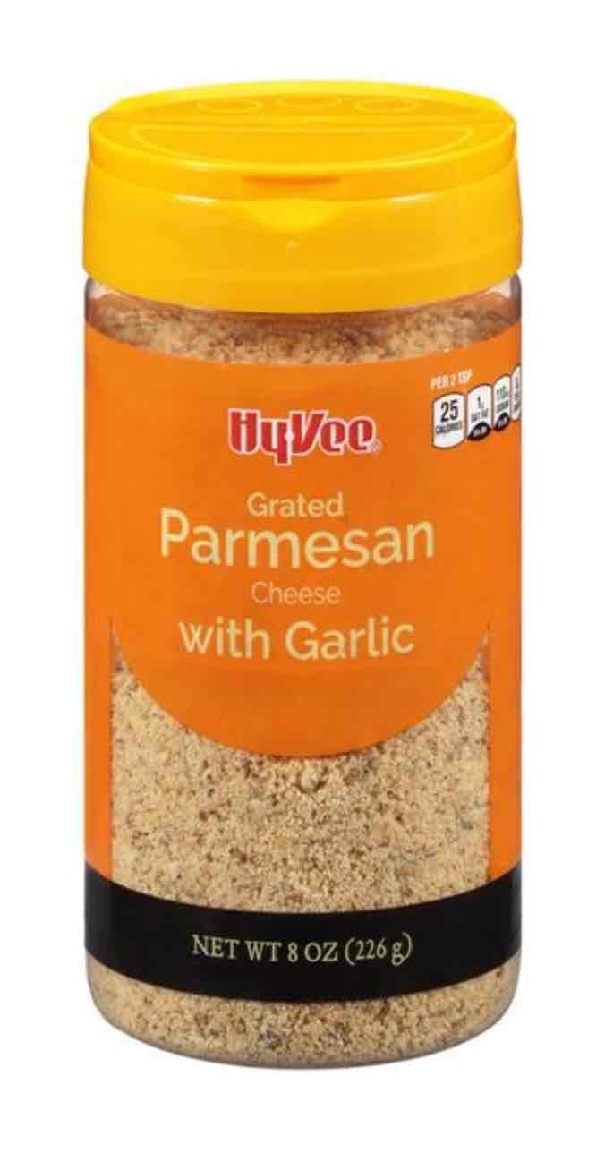 Grated Parmesan Cheese with Garlic
