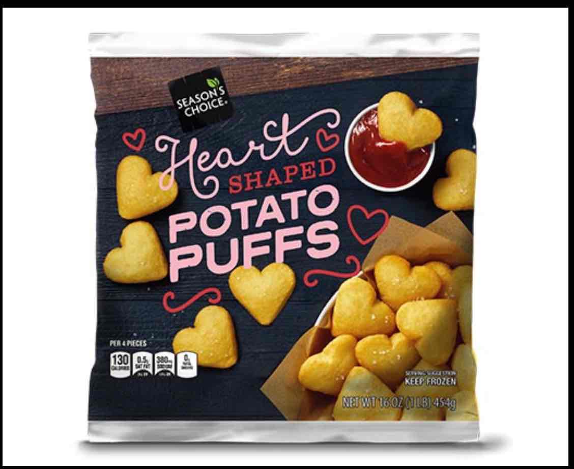 Heart Shaped Potato Puffs