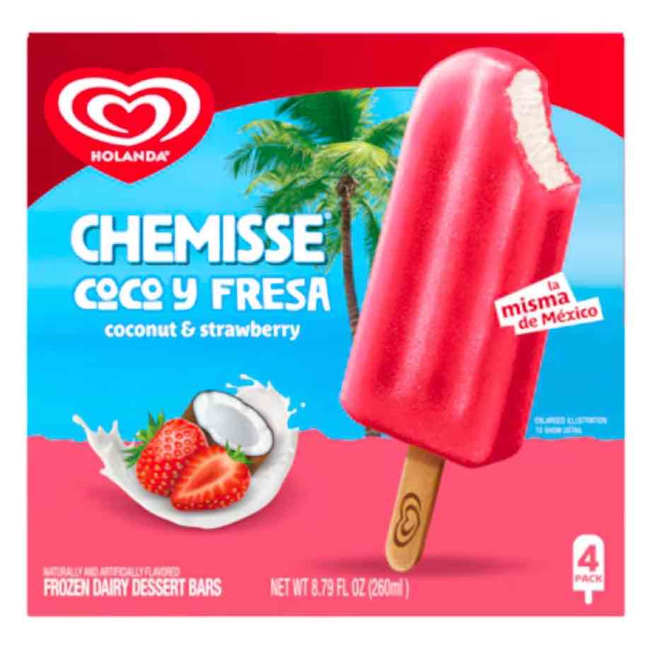 Chemisse Coconut & Strawberry Bar