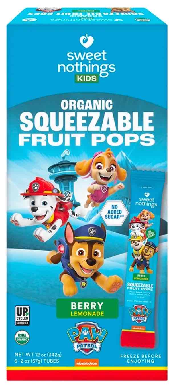 Berry Lemonade PAW Patrol Squeezable Fruit Pop 
