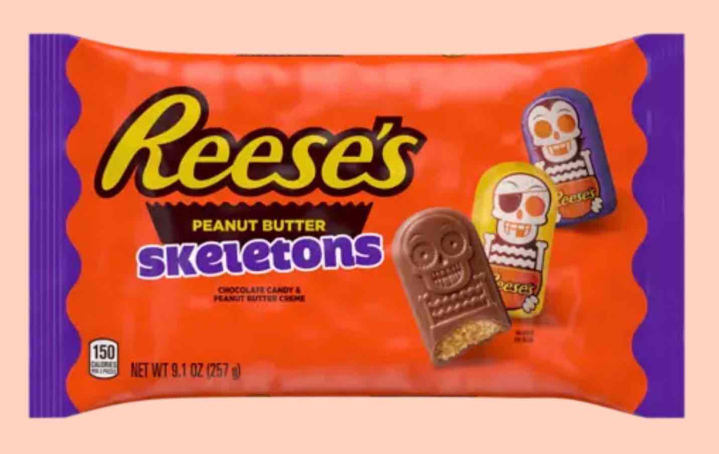 Halloween Milk Chocolate Peanut Butter Skeletons