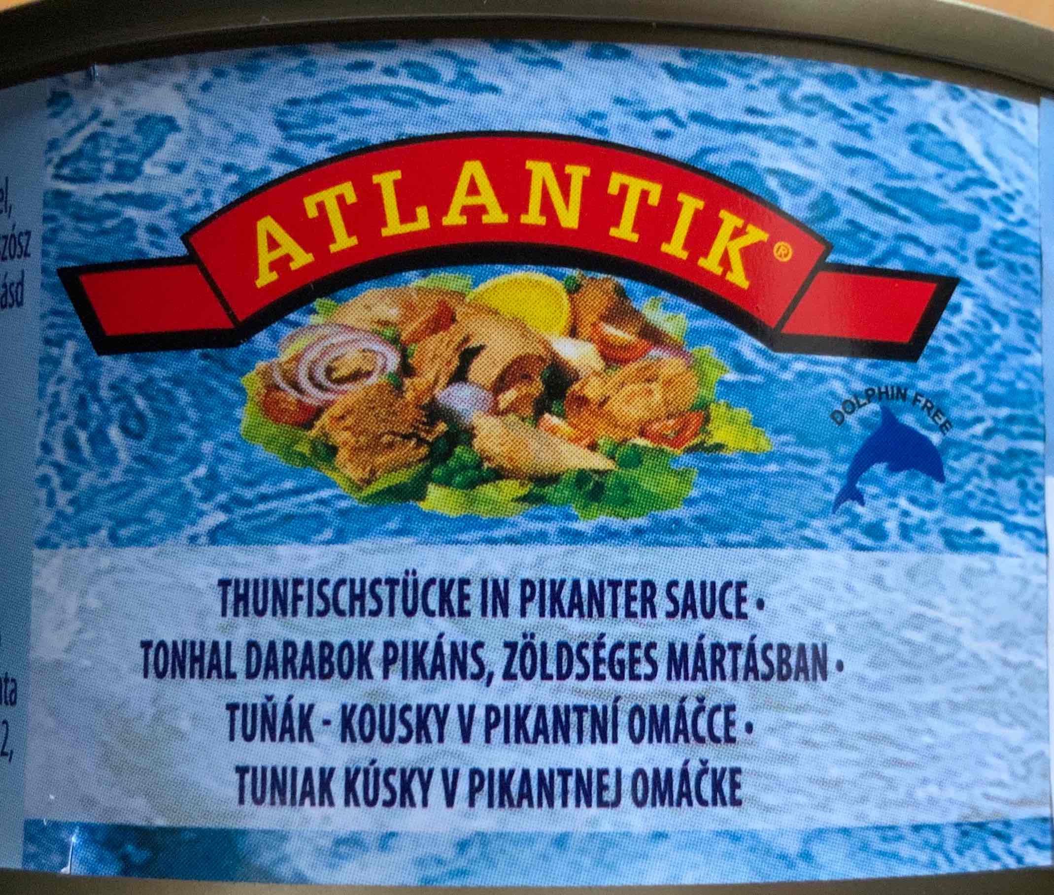 Thunfischstücke in pikanter Sauce
