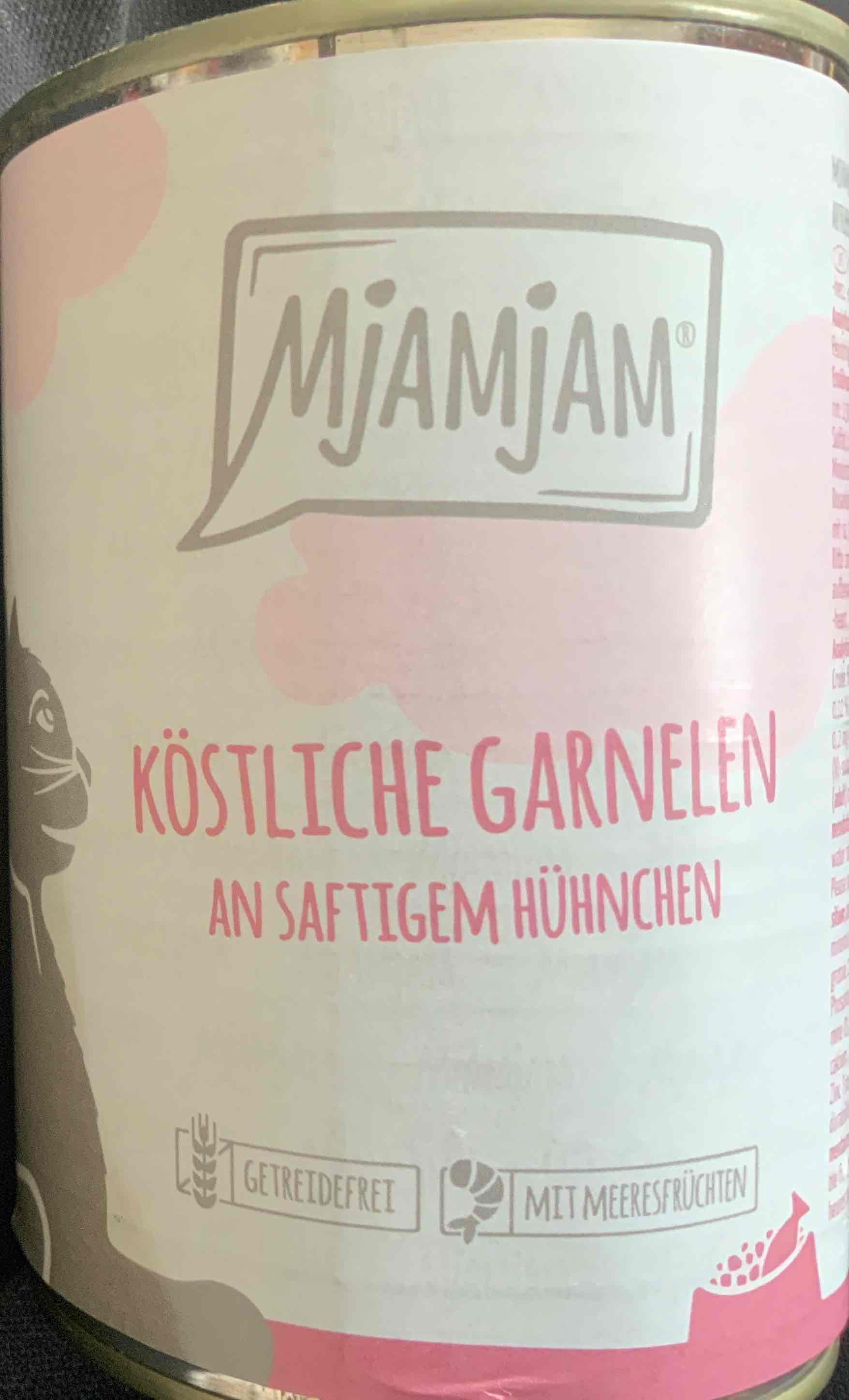 Köstliche Garnelen an saftigen Hühnchen