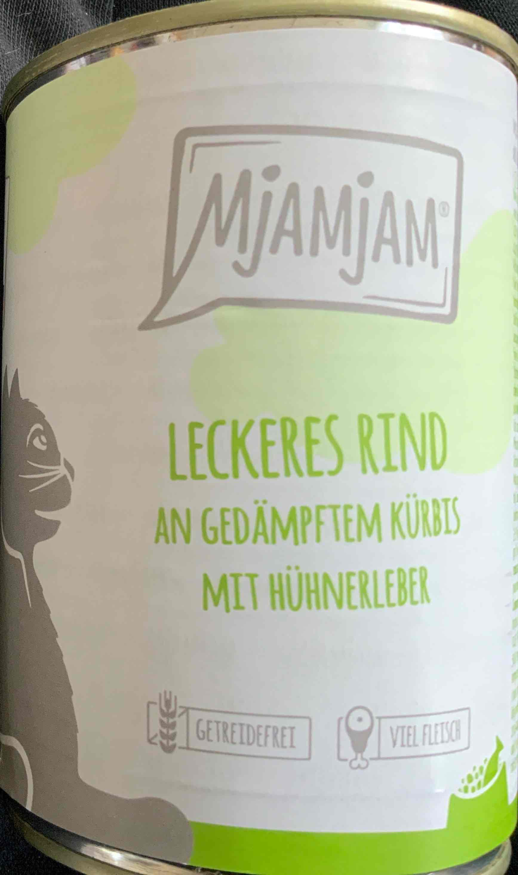 Leckeres Rind an gedämpften Kürbis mit Hühnerleber